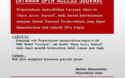 LAYANAN “OPEN ACCESS JOURNAL”