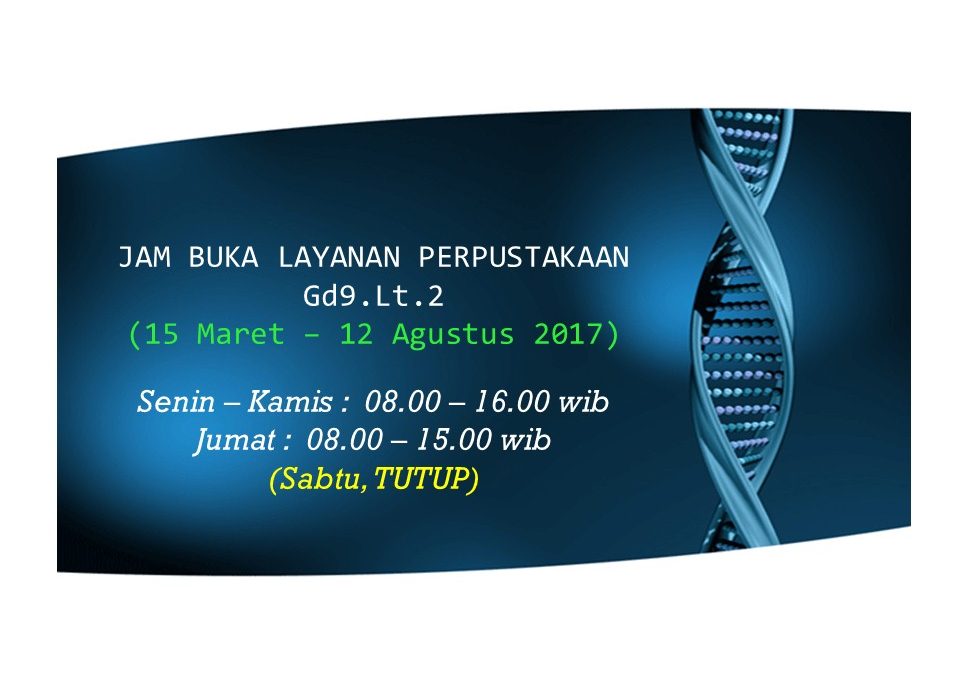 Jam Buka Layanan Perpustakaan