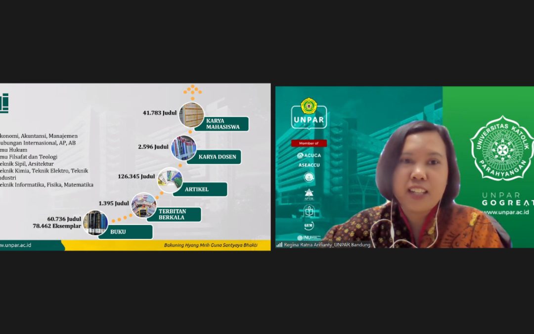 Terus Kembangkan Perpustakaan Digital, Perpustakaan UNPAR Lakukan Benchmarking Virtual ke Openlibrary Universitas Telkom